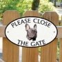 Picture of Please Close The Gate Black French Bulldog Sign