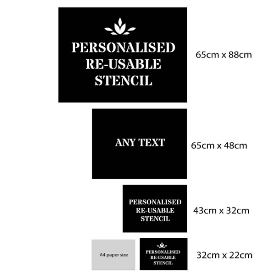 Picture of Personalised Reusable Rigid Stencil