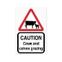 Picture of Cows and calf safety sign