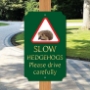 Picture of Hedgehog crossing sign, Classic Design