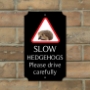 Picture of Hedgehog crossing sign, Classic Design