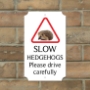 Picture of Hedgehog crossing sign, Classic Design