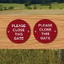 Picture of Close the gate signs