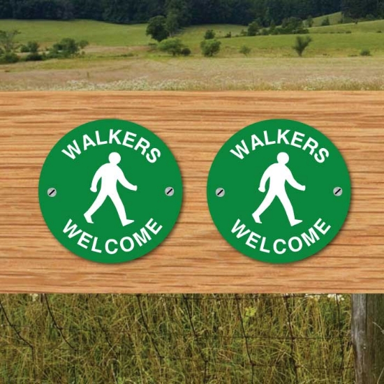 Picture of Walkers Welcome Post Sign - 2PK