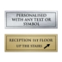 Picture of Classic Brushed Brass Personalised Fire Exit Sign 