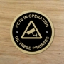 Picture of Brushed gold / silver CCTV signs PACK OF 2