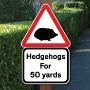 Picture of Slow Hedgehog Road Safety Distance Sign