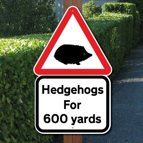 Picture of Slow Hedgehog Road Safety Distance Sign