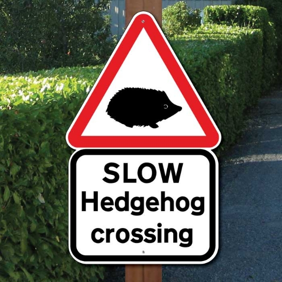 Picture of Hedgehog Crossing sign