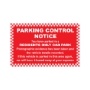 Picture of Window Screen Residents Parking Only Stickers 50 pack - copy