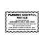 Picture of Window Screen Residents Parking Only Stickers 50 pack - copy