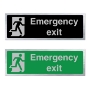 Picture of Classic Brushed Brass Emergency Exit Sign