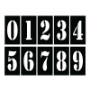 Picture of Reusable Rigid Stencil Number Set