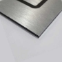 Picture of Glow In The Dark Brushed Brass Fire Exit Right Down Arrow Sign