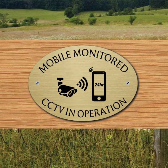 JAF Graphics. Mobile CCTV in operation sign