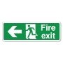 Picture of Fire Exit Left Arrow Sticker - Vinyl Sticker