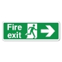 Picture of Fire Exit Right Arrow Sticker - Vinyl Sticker