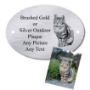 Picture of Custom Brushed Metal Oval House sign