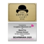 Picture of Brushed brass or silver business plaque