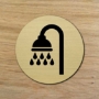 Picture of Brushed gold / silver Toilet Door signs symbols