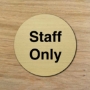 Picture of Brushed gold / silver Toilet Door signs symbols
