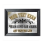 Picture of Personalised Vintage Style Bar Mirror in black frame