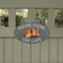 Picture of Please Close The Gate Cute Fox Sign