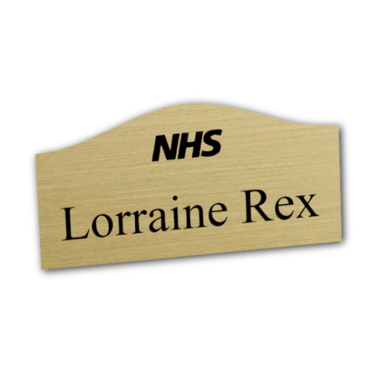 Picture of Brushed gold name badges