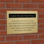 Picture of Brushed brass or silver business plaque