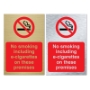 Picture of Classic Brushed Brass No Smoking Vaping Sign