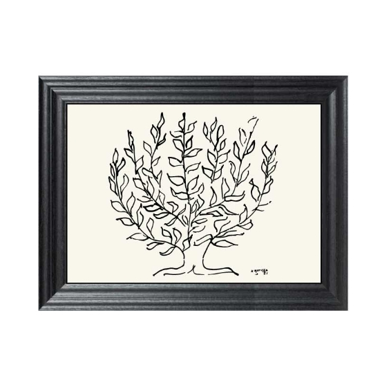Picture of Vintage Matisse tree in black frame
