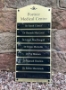 Picture of Straight Top Office / Practice Name plate sign, Brushed gold or silve