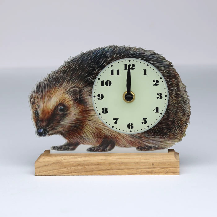 JAF Graphics. Hedgehog Mantel Clock