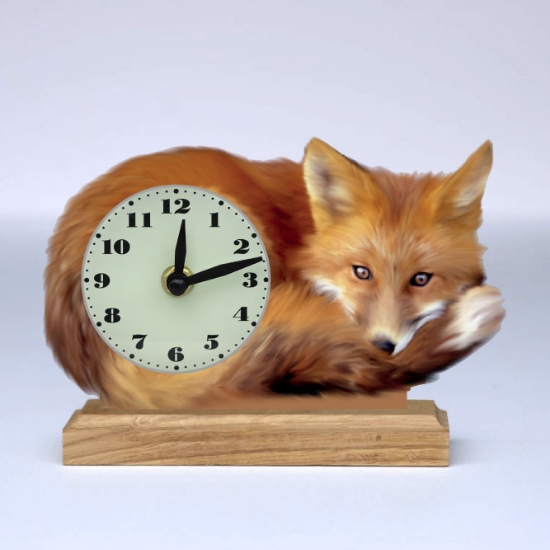 Picture of Red Fox Mantel Clock