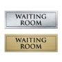 Picture of Classic Brushed Brass Office Door Sign - Waiting Room