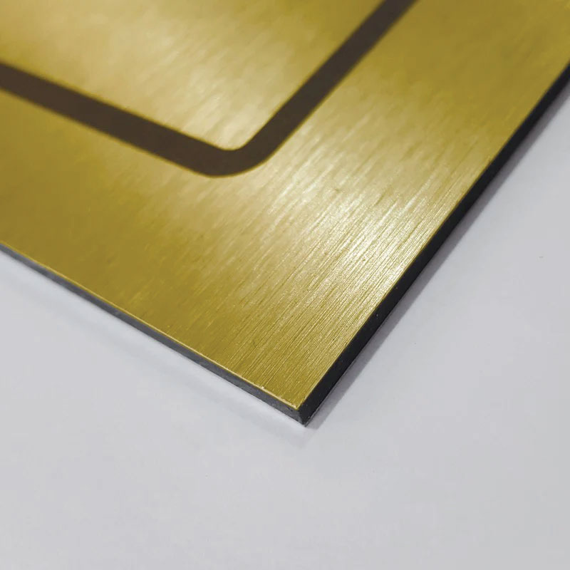 JAF Graphics. Classic Brushed Metal Fire Action Point Sign