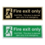 Picture of Classic Brushed Metal Fire Exit Only Alarmed Door