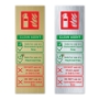 Picture of Clean Agent Fire Extinguisher Use Sign,  Liquid & Electric Fires