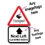 Picture of Personalised triangle road sign with text
