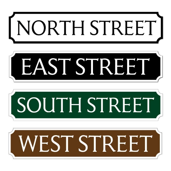 Picture of Vintage Street Road Sign, Composite fully weatherproof