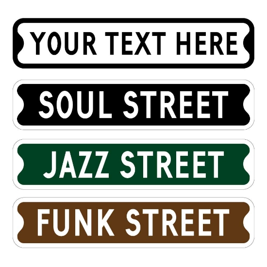 Picture of Vintage Street Road Sign, Composite fully weatherproof