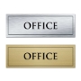 Picture of Classic Brushed Brass Office Door Sign - OFFICE