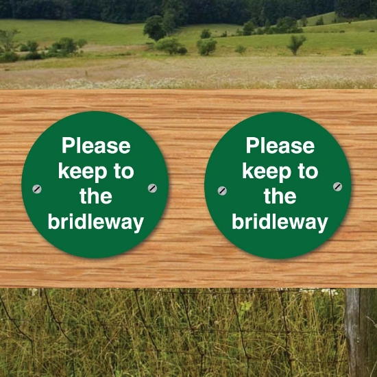 Picture of Please keep to the bridleway signs