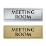 Picture of Classic Brushed Brass Office Door Sign - Meeting Room