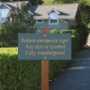 Picture of Slate Effect Sign on Wooden Post