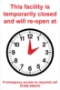 Picture of Adjustable clock face time sign