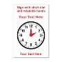 Picture of Adjustable clock face time sign