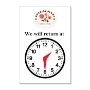 Picture of Adjustable clock face time sign