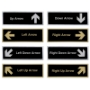 Picture of Glow In The Dark Brushed Brass Refuge Assembly Point Sign