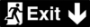 Picture of Brushed Gold or Silver Exit Signs